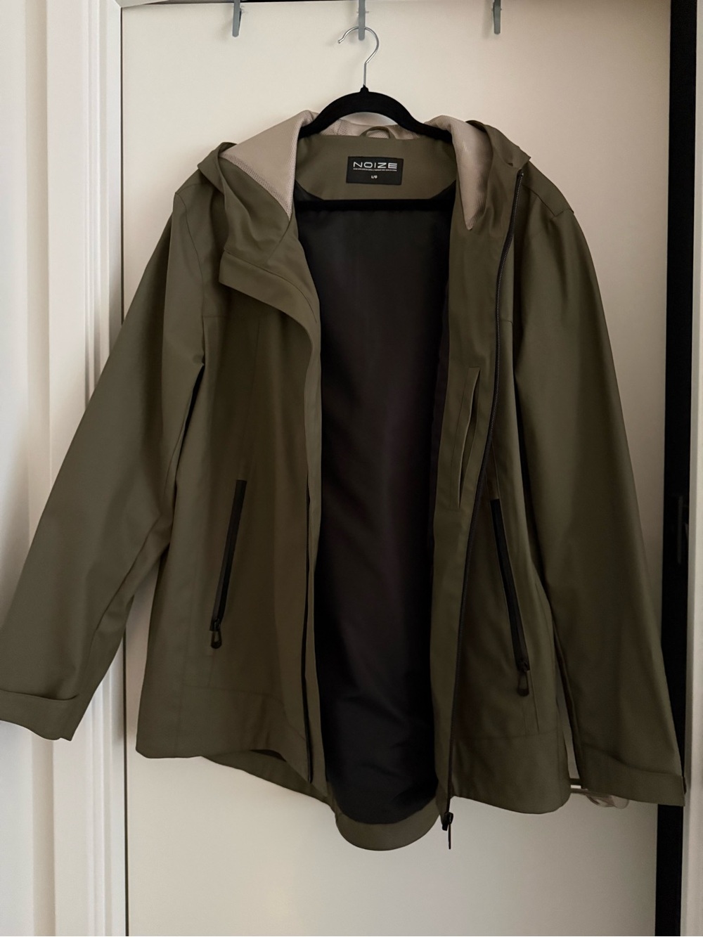 Noize Olive Hooded Shell Jacket - Picture 3 of 4